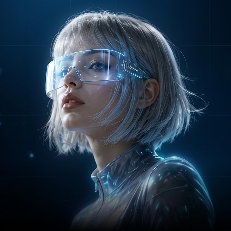 Retrato futurista representando la visión tecnológica de Zynvex Group